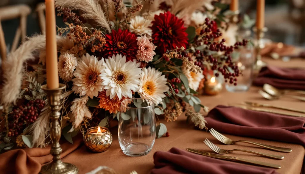 mesa decorada boda otono whitelion events