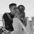 sonia resenas whitelion Couple kissing on wedding day.
